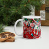 Candy Cane Christmas Mug | Festive Peppermint Holiday Cup – white handle left