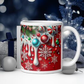 Candy Cane Christmas Mug | Festive Peppermint Holiday Cup