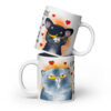 Cup of Purr-fection Mug | Cozy Cat Hug Coffee Cup – white front 6