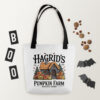 Hagrid’s Pumpkin Farm Tote Bag | Magical Autumn Harvest Design – black