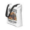 Hagrid’s Pumpkin Farm Tote Bag | Magical Autumn Harvest Design – black front