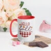 Hello Fall Mug with Color Inside – inside red left