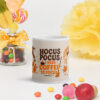 Hocus Pocus Mug | I Need Coffee to Focus Halloween Cup – white front