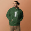 I Like To Get High | Rock Climbing Unisex Hoodie – forest green front