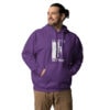 I Like To Get High | Rock Climbing Unisex Hoodie – purple front