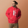 I Like To Get High | Rock Climbing Unisex Hoodie – team red front