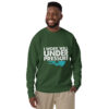 I Work Well Under Pressure Sweatshirt | Fun Gift for Divers & Ocean Lovers – forest green front