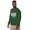 I Work Well Under Pressure Sweatshirt | Fun Gift for Divers & Ocean Lovers – forest green left front
