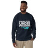 I Work Well Under Pressure Sweatshirt | Fun Gift for Divers & Ocean Lovers – navy front