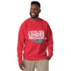 I Work Well Under Pressure Sweatshirt | Fun Gift for Divers & Ocean Lovers – team red front