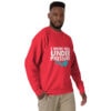 I Work Well Under Pressure Sweatshirt | Fun Gift for Divers & Ocean Lovers – team red right front
