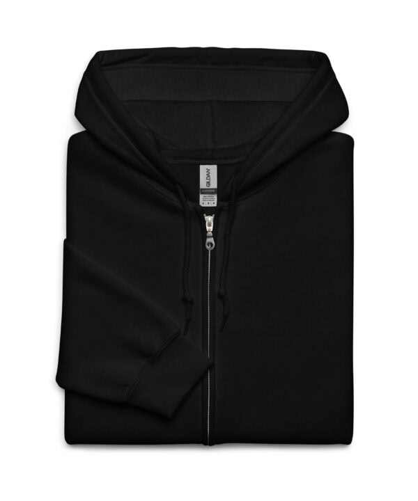 It’s Just a Hill, Get Over It | Mountain Biking Zip Hoodie – black front