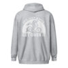 It’s Just a Hill, Get Over It | Mountain Biking Zip Hoodie – grey back