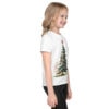 Kids Christmas Tree T-Shirt | Festive Crew Neck Tee – white right