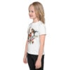Kids Winter Birds T-Shirt | Red Robins & Berries Tee – red white left