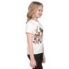 Kids Winter Birds T-Shirt | Red Robins & Berries Tee – red white right