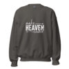 Make Heaven Crowded | Faith-Inspired Unisex Sweatshirt – charcoal front