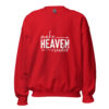 Make Heaven Crowded | Faith-Inspired Unisex Sweatshirt – red front