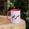 Mariam Mug with Heart – Arabic Calligraphy – white inside red left