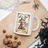 Scarecrow Harvest Wishes | Retro Halloween Mug – white