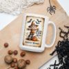 Scarecrow Harvest Wishes | Retro Halloween Mug – white