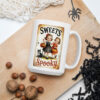 Sweets & Spooky | Retro Halloween Mug – white
