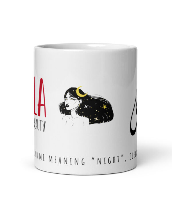 Alternative view of Leila Mug | Night of Beauty – Arabic Calligraphy Design