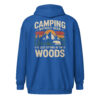 Camping Without Beer Zip Hoodie | Funny Outdoor Adventure Sweatshirt – royal back