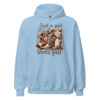 Light blue Just a girl who loves fall graphic hoodie.