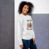 Just a Girl Who Loves Christmas Sweatshirt | Festive Holiday Vibes – white right