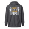 Lay Some Pipe Hoodie | Funny Plumber Gift – dark heather back