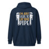 Lay Some Pipe Hoodie | Funny Plumber Gift – navy back
