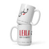 Leila Mug | Night of Beauty – Arabic Calligraphy Design – white front