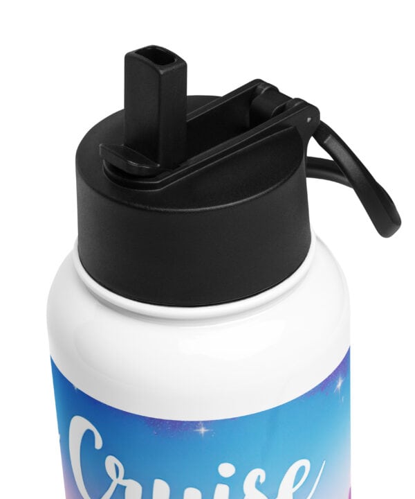 Let’s Cruise Water Bottle | Tropical Sunset Adventure – white