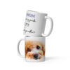 Mini Poodle Dog Mom Mug | My Title, My Pride, My Joy – white front
