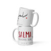 Salma Mug | Peaceful Soul – Arabic Calligraphy Design – white front
