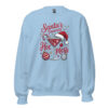 Santa’s Favorite Hot Mess Sweatshirt | Funny Festive Holiday Sweater – blue front