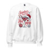 Santa’s Favorite Hot Mess Sweatshirt | Funny Festive Holiday Sweater – white front