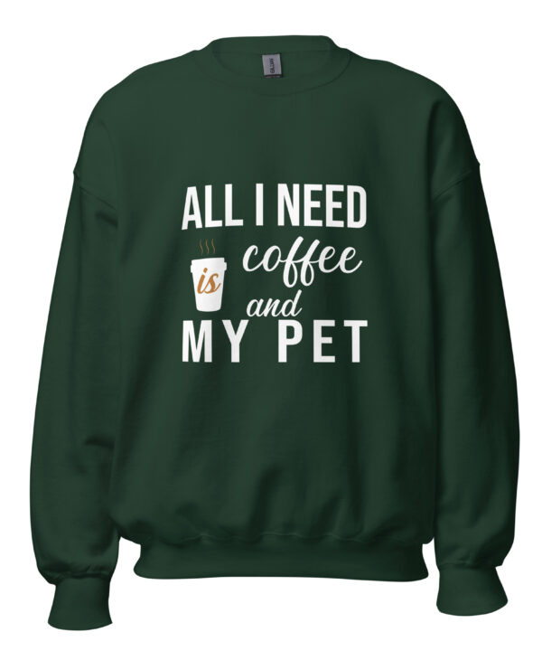 Coffee and My Pet Sweatshirt – Cozy DTFlex Print