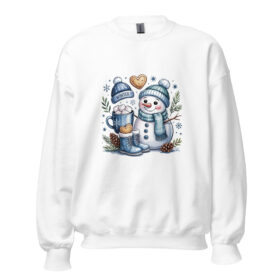 Winter Snowman Sweatshirt | Cozy Cocoa & Snowy Day Vibes