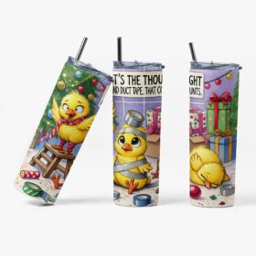 Duct Tape Chicks Tumbler | Funny Christmas Gift Wrap Cup