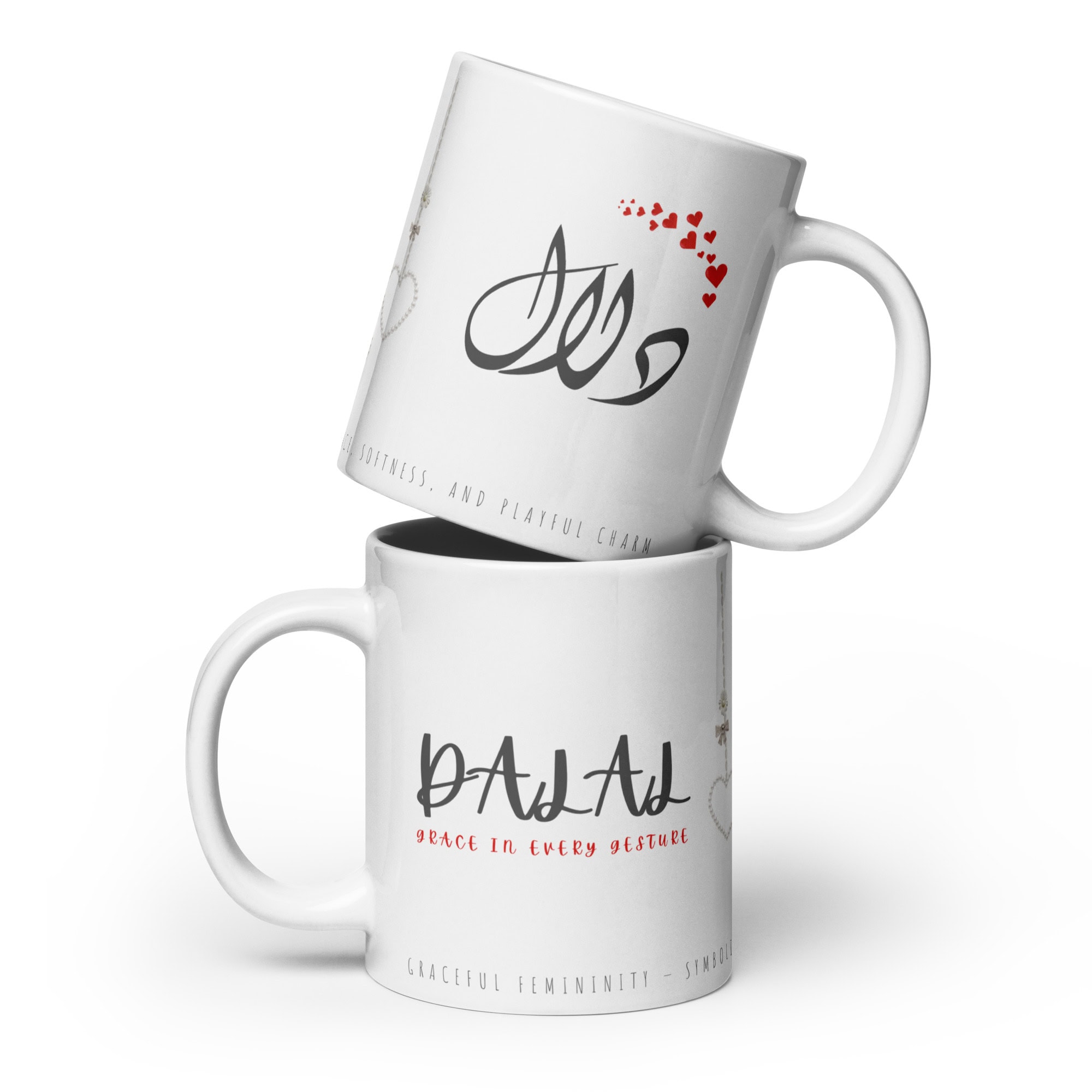 Dalal Mug | Grace in Every Gesture â white front