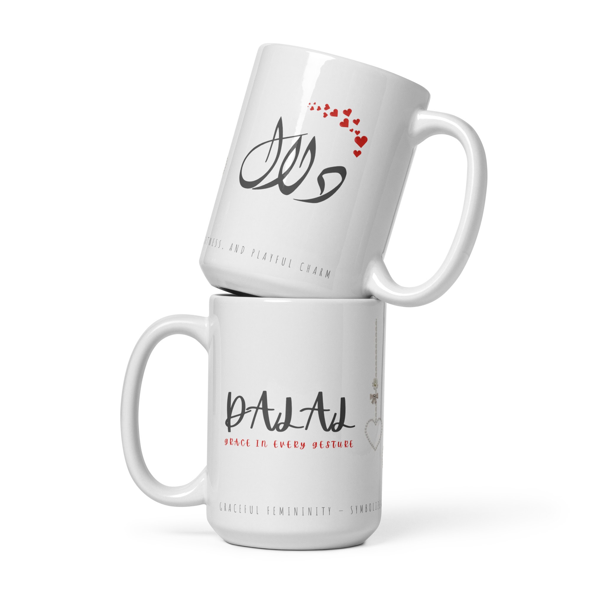 Dalal Mug | Grace in Every Gesture â white front