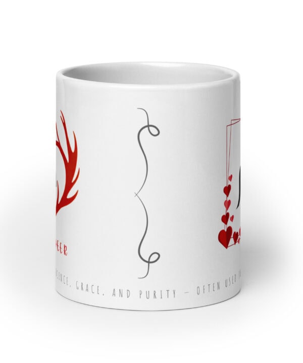 Reem Mug | Gentle Deer – white front