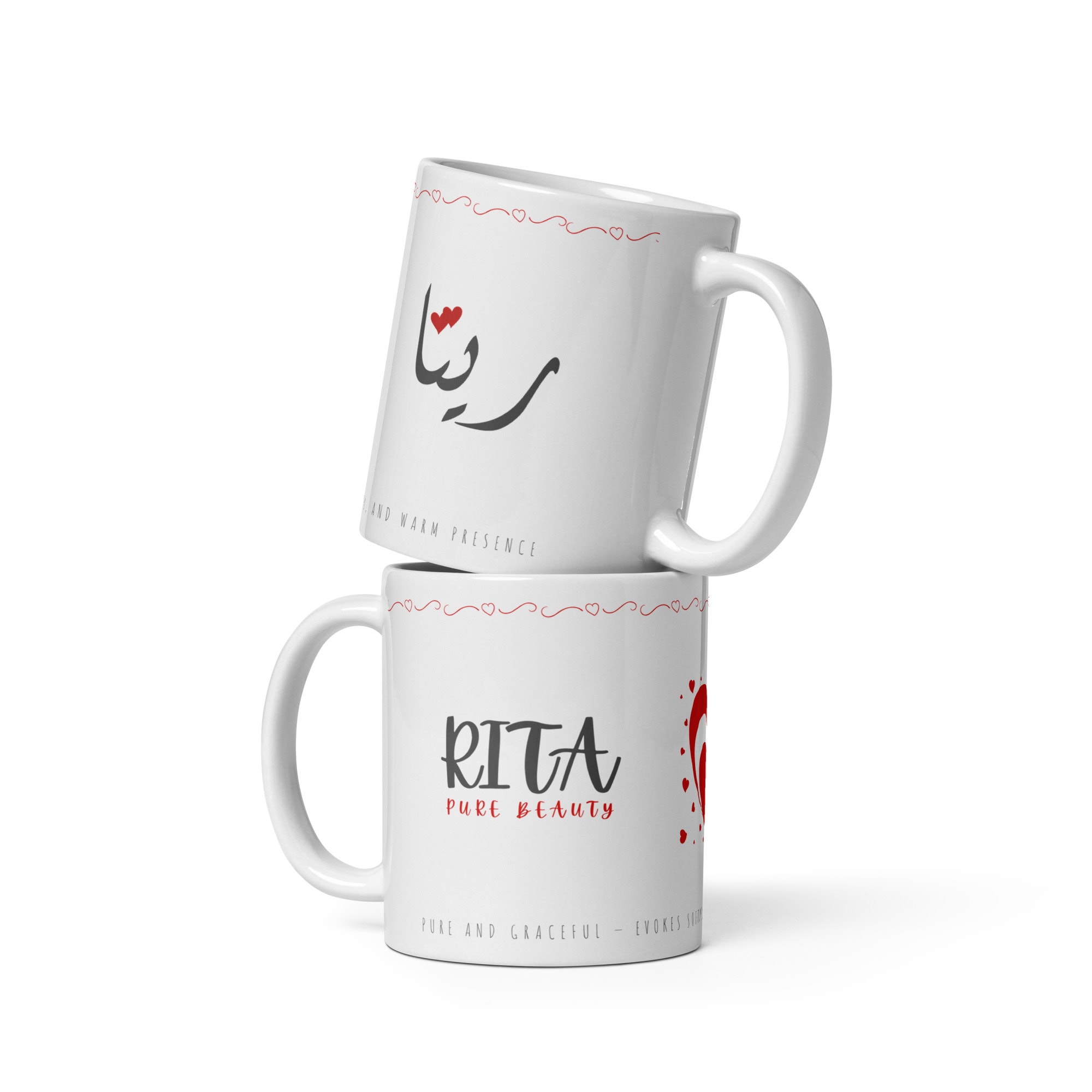 Rita Mug | Pure Beauty â white front