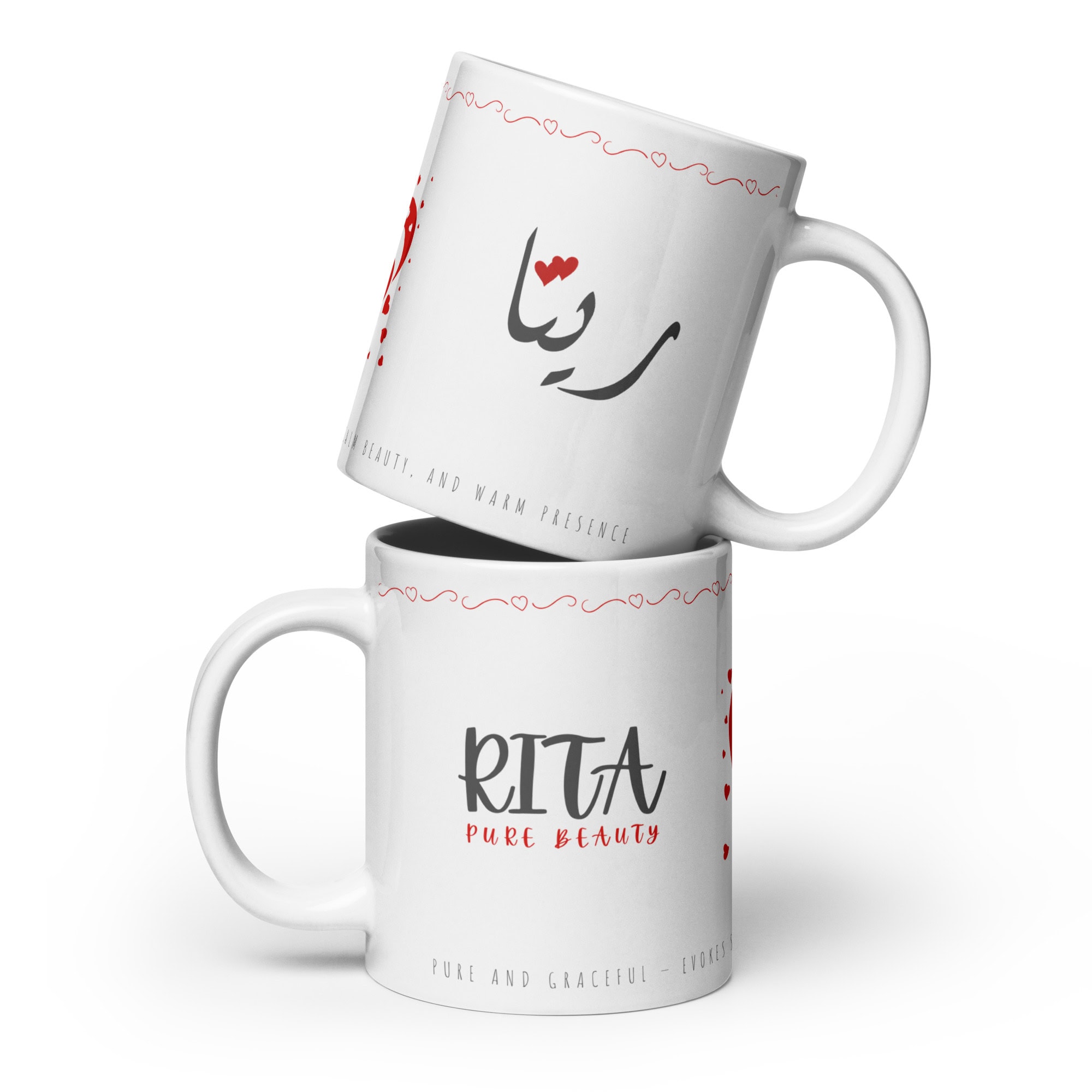 Rita Mug | Pure Beauty â white front