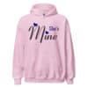 She’s Mine Hoodie | Cute Matching Couple Sweatshirt – pink front