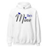 She’s Mine Hoodie | Cute Matching Couple Sweatshirt – white blue