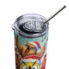 Winging It Bird Choir Tumbler | Funny Christmas Cup – white detail