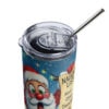 Naughty List Santa Tumbler | Funny Christmas Gift Cup – white detail